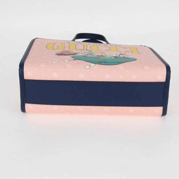 GUCCI GG Supreme Children's Hand Bag PVC Pink Silver 605614 Auth 116571AM - Picture 7 of 16